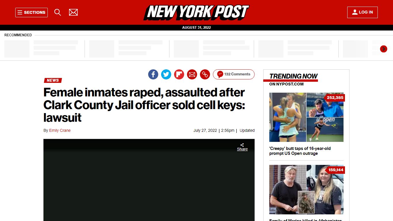 Female inmates raped after Clark County Jail officer sold cell keys ...